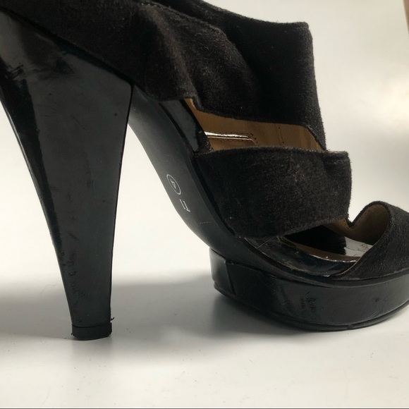 Dorothy Perkins Zippered Strap Platform Heels - Picture 4 of 9